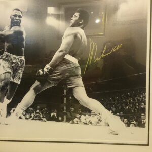 Muhammad Ali Vs. Frazier Signed Photo 30x40 COA On-Line Authentics