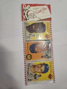 1954 Topps Santa Claus Rack Pack -Jackie Robinson Showing