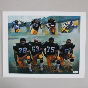 The Steel Curtain Signed Photo 12x15 - COA JSA