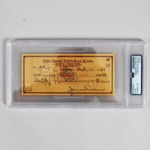 James Dean Signed Check - COA JSA & PSA/DNA