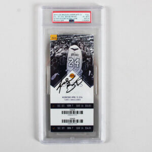 Kobe Bryant Signed Final Last Game Full Ticket COA Panini