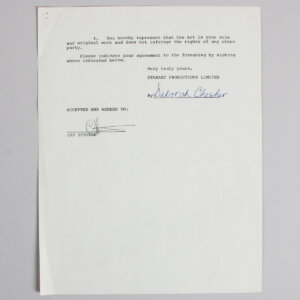 Cat Stevens Signed Contract - COA JSA