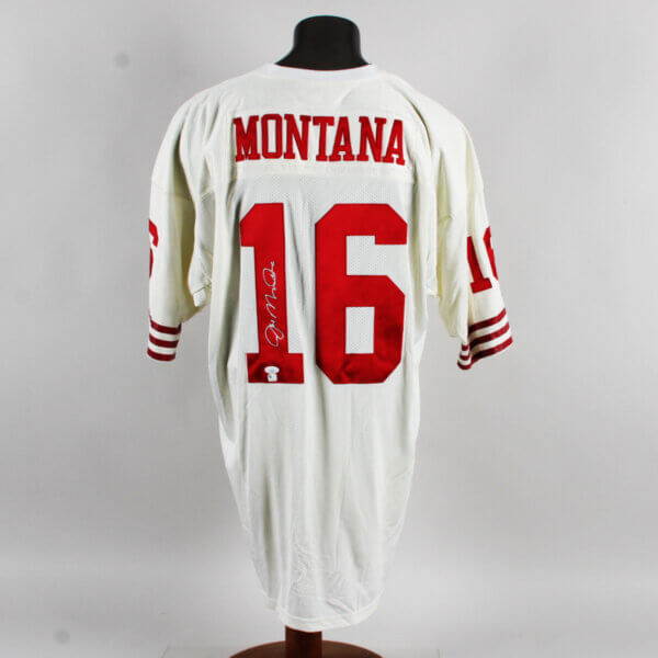 Joe Montana Signed Jersey Mitchell Ness 49ers - COA JSA