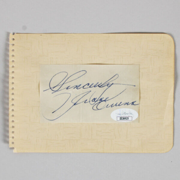Jesse Owens Signed Cut - COA JSA