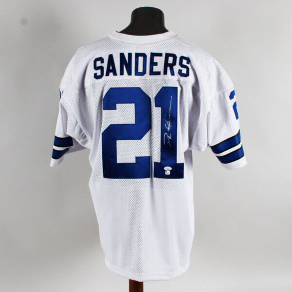 Deion Sanders Signed Jersey Cowboys - COA JSA
