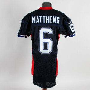 Shane Matthews Game Issued Jersey 2004 Buffalo Bills #6 - COA 100% Authentic Team