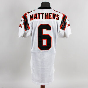 Shane Matthews Game Issued Jersey 2002 NFL Cincinnati Bengals #6