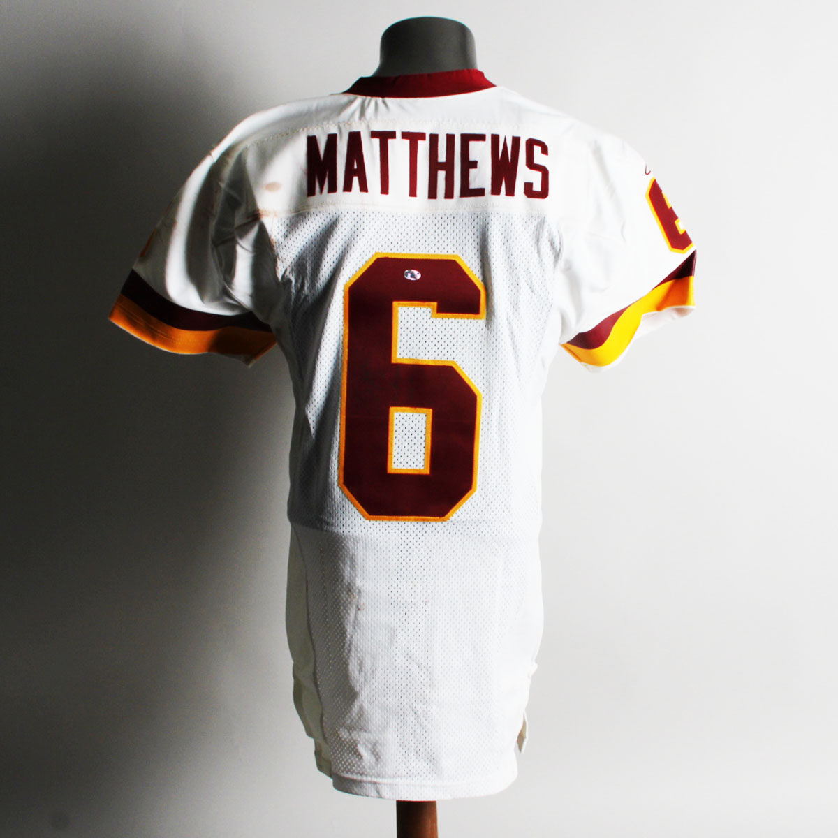 Shane Matthews Game Worn Signed Inscribed Jersey Washington Redskins 2002 LOA 100% Authentic