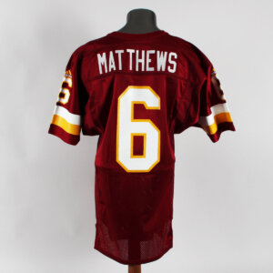 Shane Matthews Game Issued Jersey 1999 NFL Washington Redskins #6