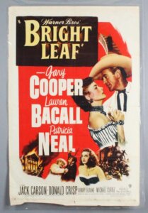 1950 Bright Leaf Movie Poster One Sheet -Lauren Bacall 50/379