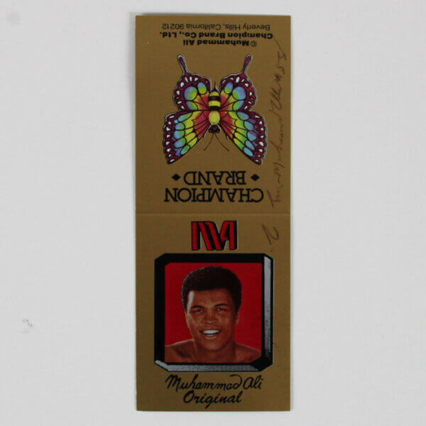Muhammad Ali Signed Advertisement Aftershave - COA JSA