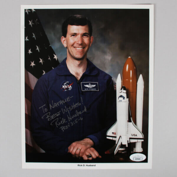 Rick Husband Signed Photo 8x10 NASA Space Shuttle Columbia Disaster - COA JSA