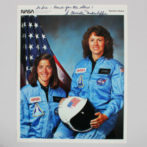 Christa McAuliffe Signed Photo 8x10 NASA Space Shuttle Challenger - COA JSA