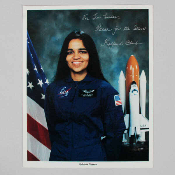 Kalpana Chawla Signed Photo 8x10 NASA Space Shuttle Columbia Disaster - COA JSA