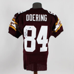 Chris Doering Game Worn Signed/Inscribed Jersey 2002 NFL Washington Redskins #84