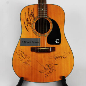 Three Doors Down Signed Guitar Acoustic - COA JSA
