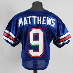 Shane Matthews Game Issued Jersey Florida Gators - COA