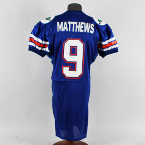Shane Matthews Game Worn Jersey 1992 Florida Gators Outback Gator Bowl - COA