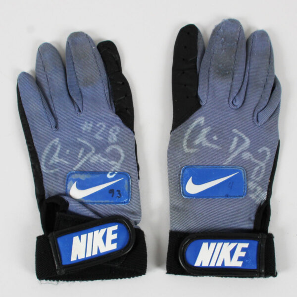 Chris Doering Game Worn Gloves Signed 1992-95 Florida Gators - COA