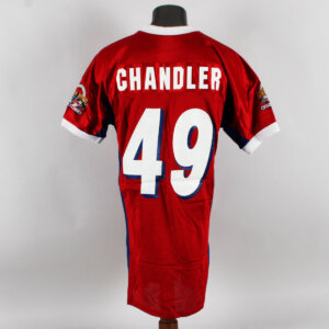 Jeff Chandler Game Worn Jersey Florida Gators 2002 Senior Bowl w/ Signed Program - COA