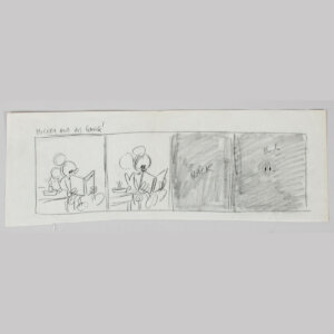 Walt Disney Studio Comic Strip Artwork Preliminary Animation Mickey & his Friends