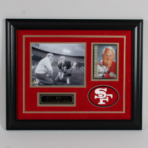 Bill Walsh Signed Photo Display 49ers - COA JSA