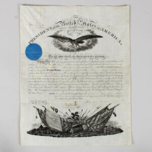 President Abraham Lincoln Signed Document - COA JSA