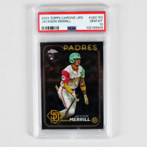 2024 Topps Chrome Update Jackson Merrill Graded Rookie Card RC #USC153 PSA 10