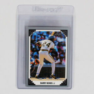 Barry Bonds Signed Card 1991 Leaf - COA JSA