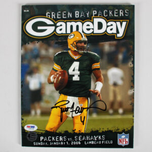 Brett Favre Signed Magazine Packers Program vs. Seahawks 2006 - COA PSA/DNA