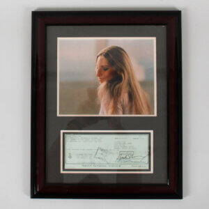 Barbra Streisand Signed Check Display - COA JSA