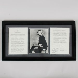Barbra Streisand Signed Contract Display - COA JSA