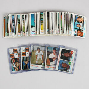 1973 Topps Baseball Lot of 155 Cards w/stars Ex-Ex/Mt