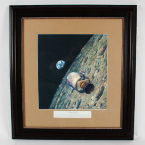 Alan Bean Signed Artwork Lithograph "Homeward Bound" Apollo 8 - COA JSA