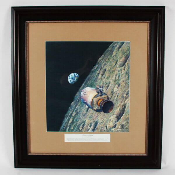 Alan Bean Signed Artwork Lithograph "Homeward Bound" Apollo 8 - COA JSA