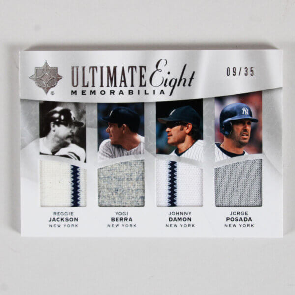 2009 Upper Deck Ultimate Collection Eight Memorabilia Yankees Red Sox Card Reggie Jackson Ted Williams Jersey #U8M-1 9/35