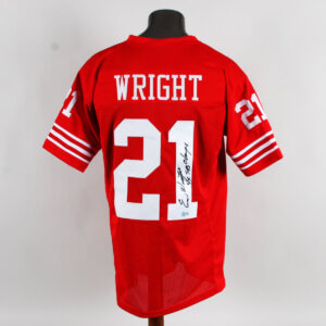 Eric Wright Signed Jersey 49ers - COA BAS