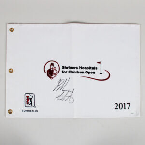 Bubba Watson Signed Golf Flag - COA JSA