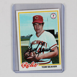 Tom Seaver Signed Card 1978 Topps #450 - COA JSA