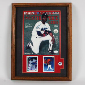 Ken Griffey Jr. Signed Magazine Display - COA JSA