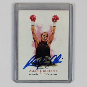 Laila Ali Signed Card 2007 Allen & Ginters #309 - COA JSA