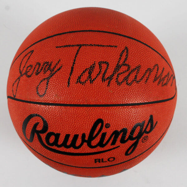 Jerry Tarkanian Signed Basketball UNLV - COA JSA