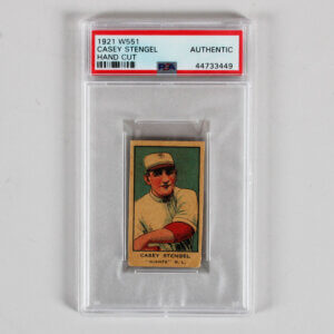 W551 1921 Casey Stengel #24 Card PSA Authentic Hand Cut