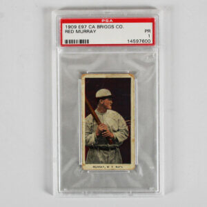 1909 E97 CA Briggs Co. Caramel Card Red Murray N.Y. Giants PSA 1
