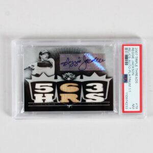 2007 Triple Threads Reggie Jackson Graded Card #78 Relics AUTO Platinum 1/1 - PSA 7