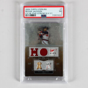 2009 Topps Sterling Reggie Jackson Graded Card #7 C/C RL-Five Sterling Silver 1/1 - PSA 7