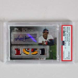 2007 Topps Sterling Reggie Jackson Graded Card #4CSA36 AUTO Silver 1/1 - PSA 5