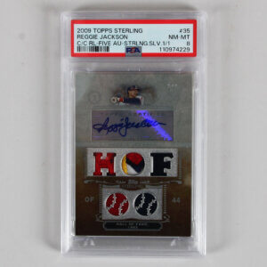2009 Topps Sterling Reggie Jackson Graded Card #35 AUTO 1/1 - PSA 8