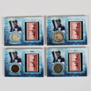 2015 Topps Birth Year Coin Stamp Reggie Jackson Card Lot Set #CS-10 (4) 1946 Penny, Nickel, Dime & Quarter