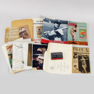 Ted Williams Vintage Ephemera Photo Lot  1970s-2000 (16) items